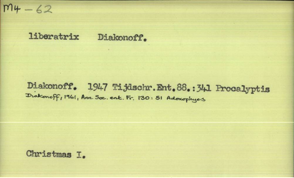 front of card